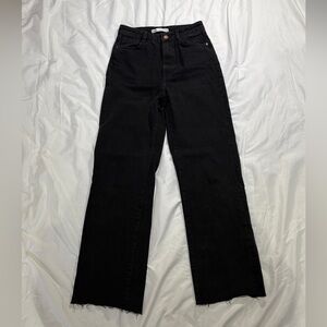 ZARA ultra high rise wide leg jeans
